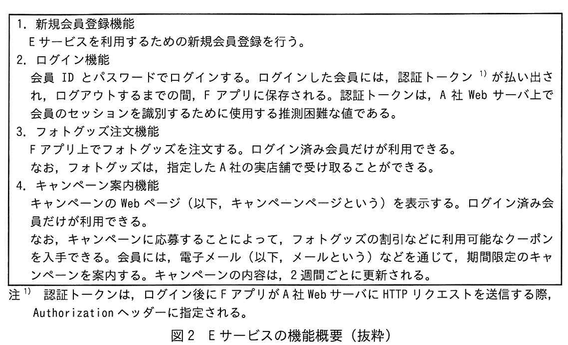 図2 Eサービスの機能概要(抜粋)